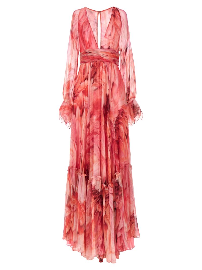 'Plumage' dress ROBERTO CAVALLI Fuchsia