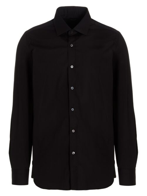 Poplin shirt BARBA Black