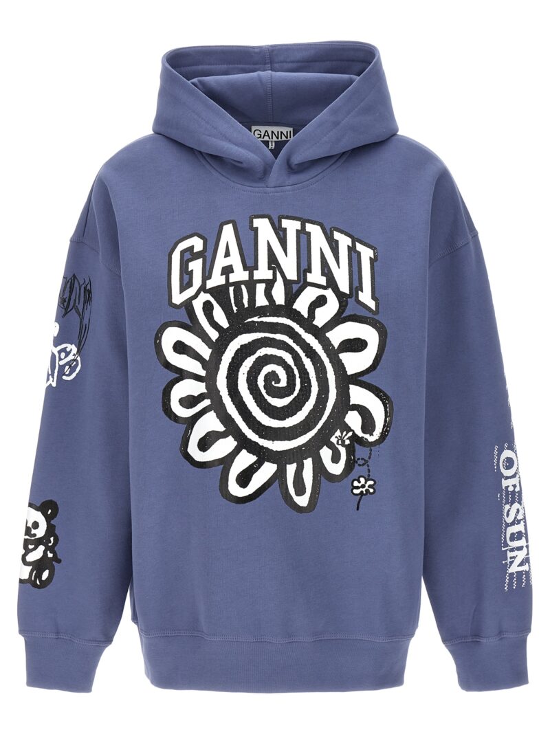 'Magic Power' hoodie GANNI Light Blue