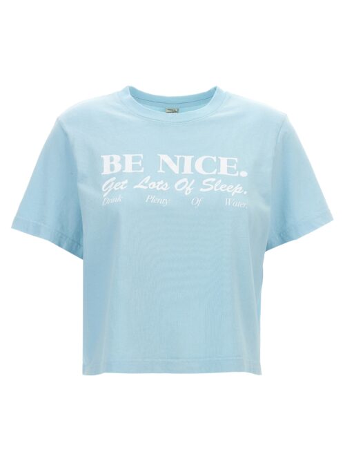 'Be Nice' cropped T-shirt SPORTY & RICH Light Blue