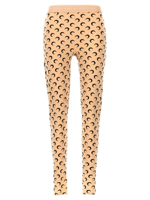 Logo leggings MARINE SERRE Beige