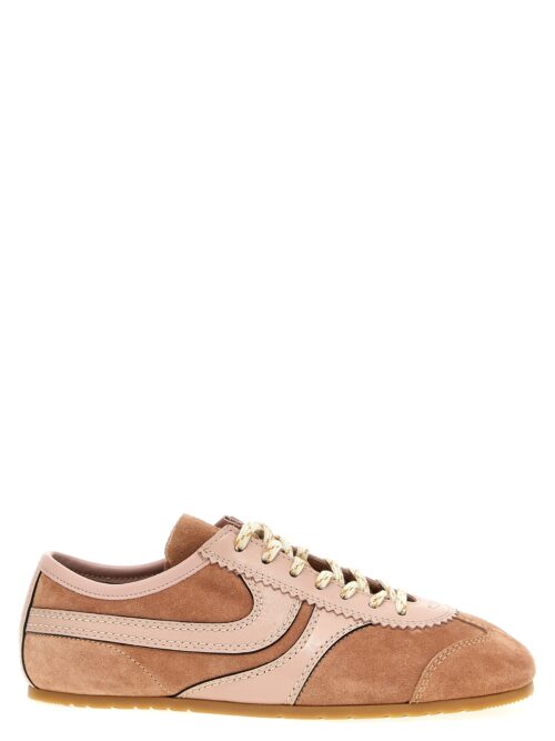 Suede sneakers DRIES VAN NOTEN Pink