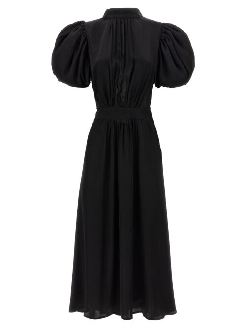 'Puff Sleeve Midi' dress ROTATE BIRGER CHRISTENSEN Black