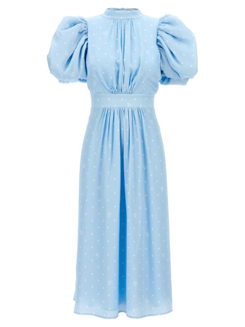 'Textured Midi Puffy' dress ROTATE BIRGER CHRISTENSEN Light Blue