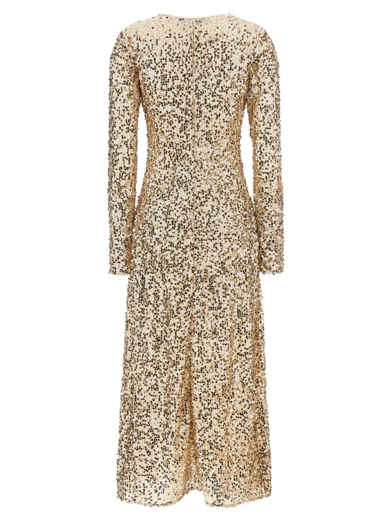 'Net Sequins Midi' dress 11262615311531 ROTATE BIRGER CHRISTENSEN Gold