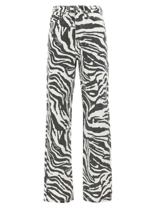 'Zebra' jeans ROTATE BIRGER CHRISTENSEN White/Black