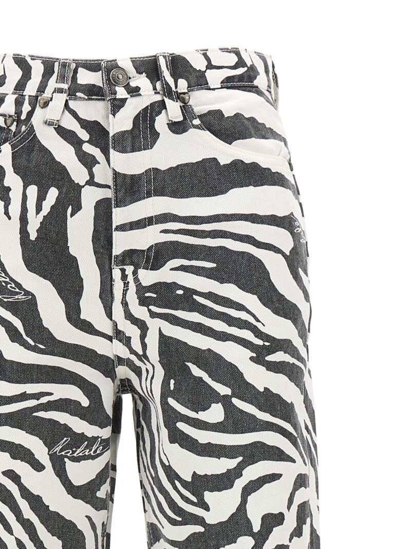 'Zebra' jeans Woman ROTATE BIRGER CHRISTENSEN White/Black