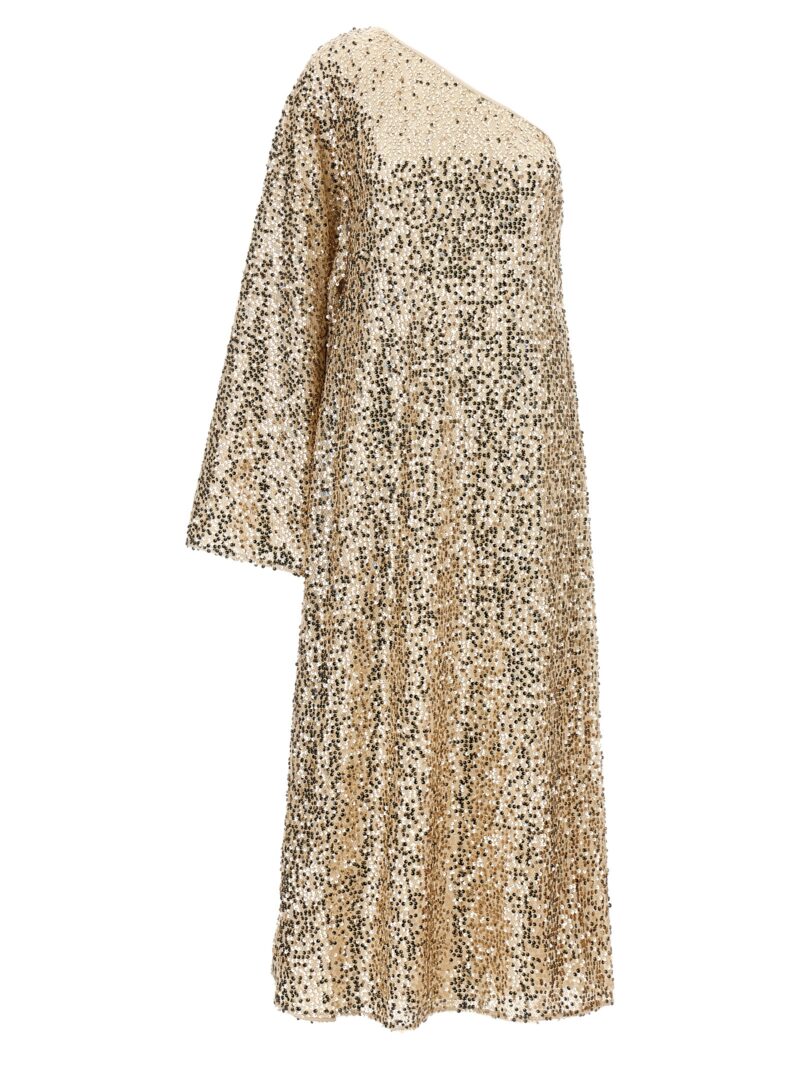 'Net Sequins Maxi' dress ROTATE BIRGER CHRISTENSEN Gold