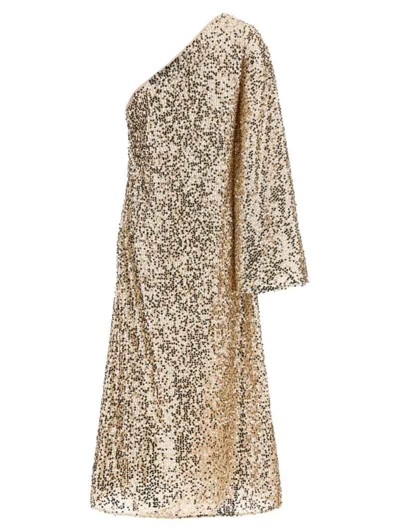 'Net Sequins Maxi' dress 11288615311531 ROTATE BIRGER CHRISTENSEN Gold