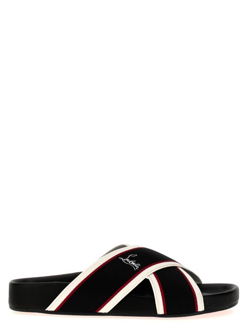 'Hot Cross Bizz Flat' sandals CHRISTIAN LOUBOUTIN Black