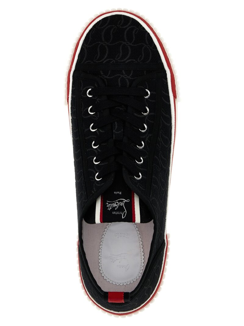 'Pedro Junior Flat' sneakers 50% cotton 40% polyester 10% leather CHRISTIAN LOUBOUTIN Black