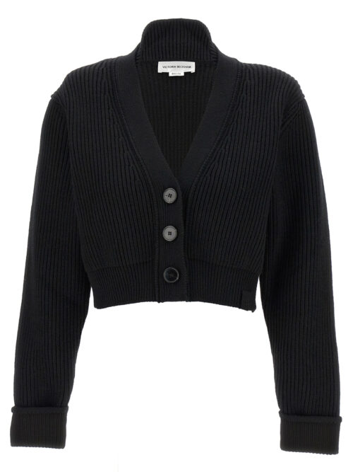 Cropped cardigan VICTORIA BECKHAM Black