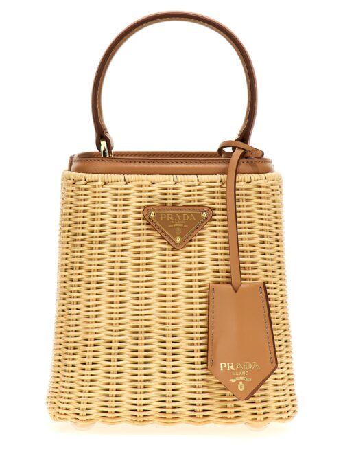 'Prada Panier Mini' bucket bag PRADA Beige