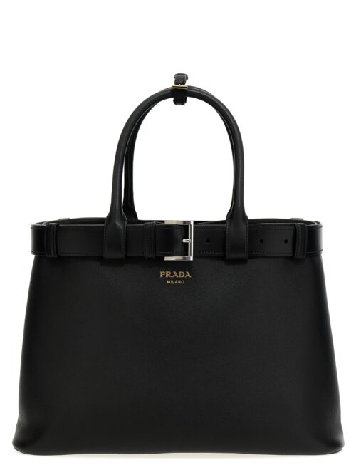 'Prada Buckle' large handbag PRADA Black