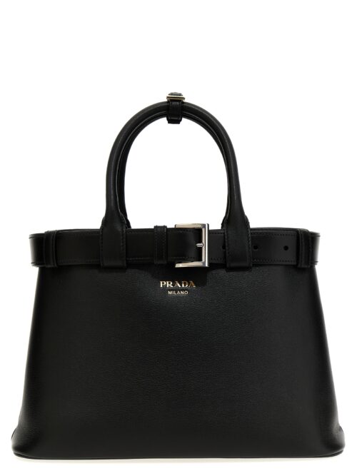 'Prada Buckle' medium handbag PRADA Black