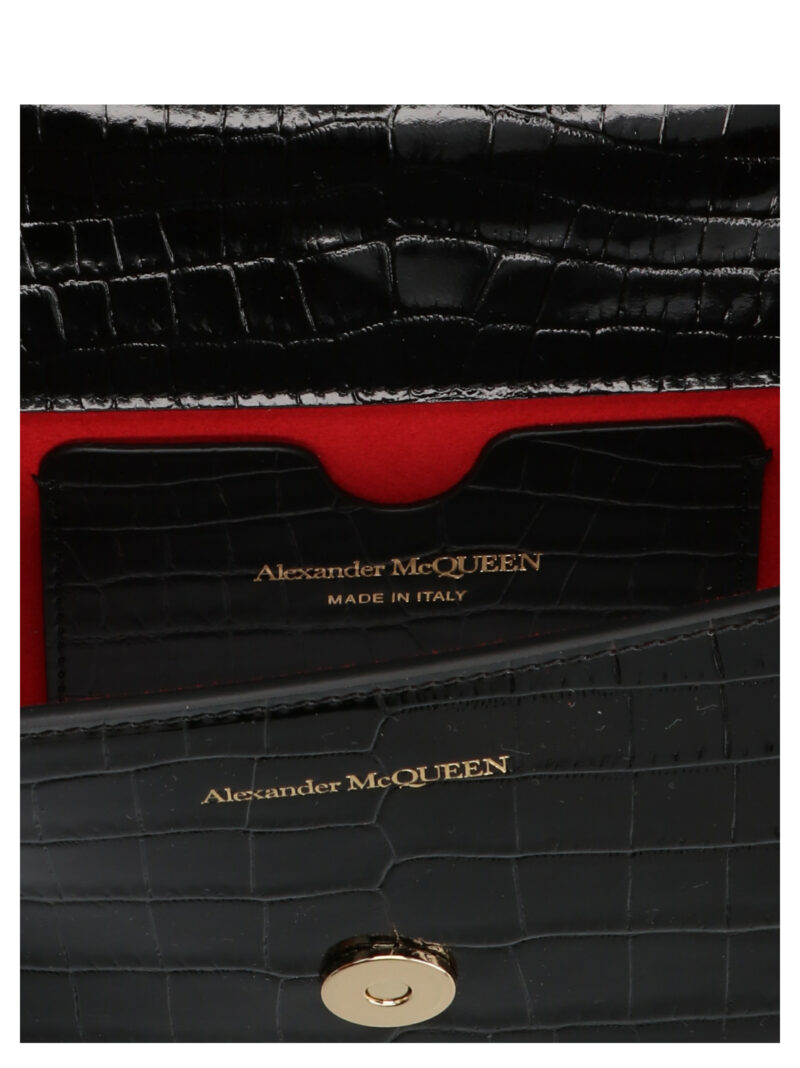 'Mini Jewelled' crossbody bag 100% calf leather (bos taurus) ALEXANDER MCQUEEN Black