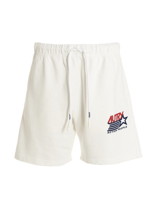 Logo bermuda shorts AUTRY White