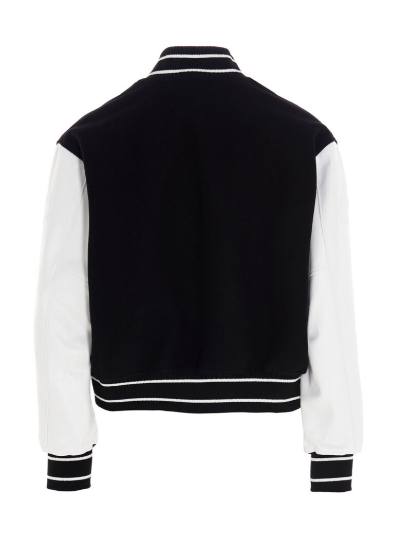 Logo bomber jacket. BM00QR611V004 GIVENCHY White/Black