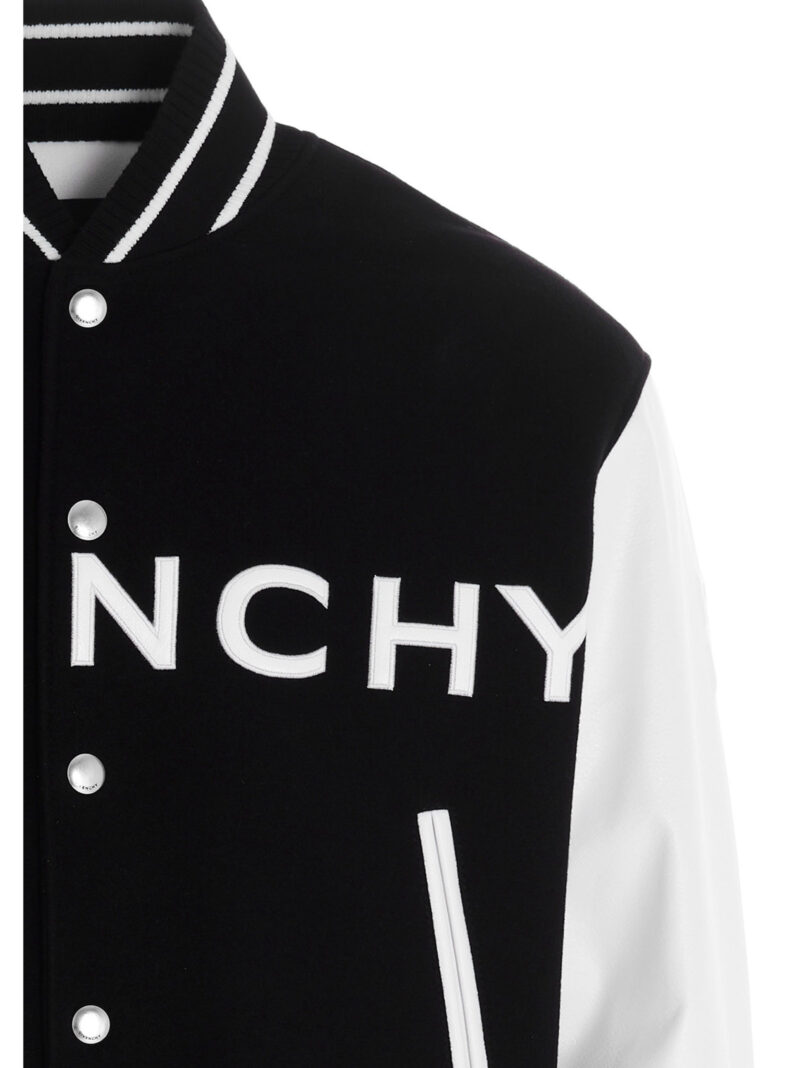 Logo bomber jacket. Man GIVENCHY White/Black