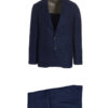 Linen blend suit BRUNELLO CUCINELLI Blue