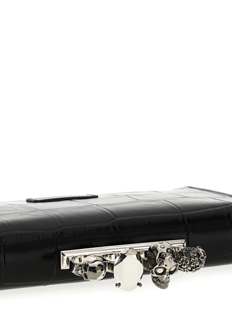 The Knuckle clutch Man ALEXANDER MCQUEEN Black