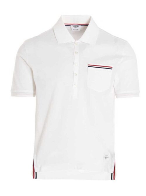 rwb polo shirt THOM BROWNE White