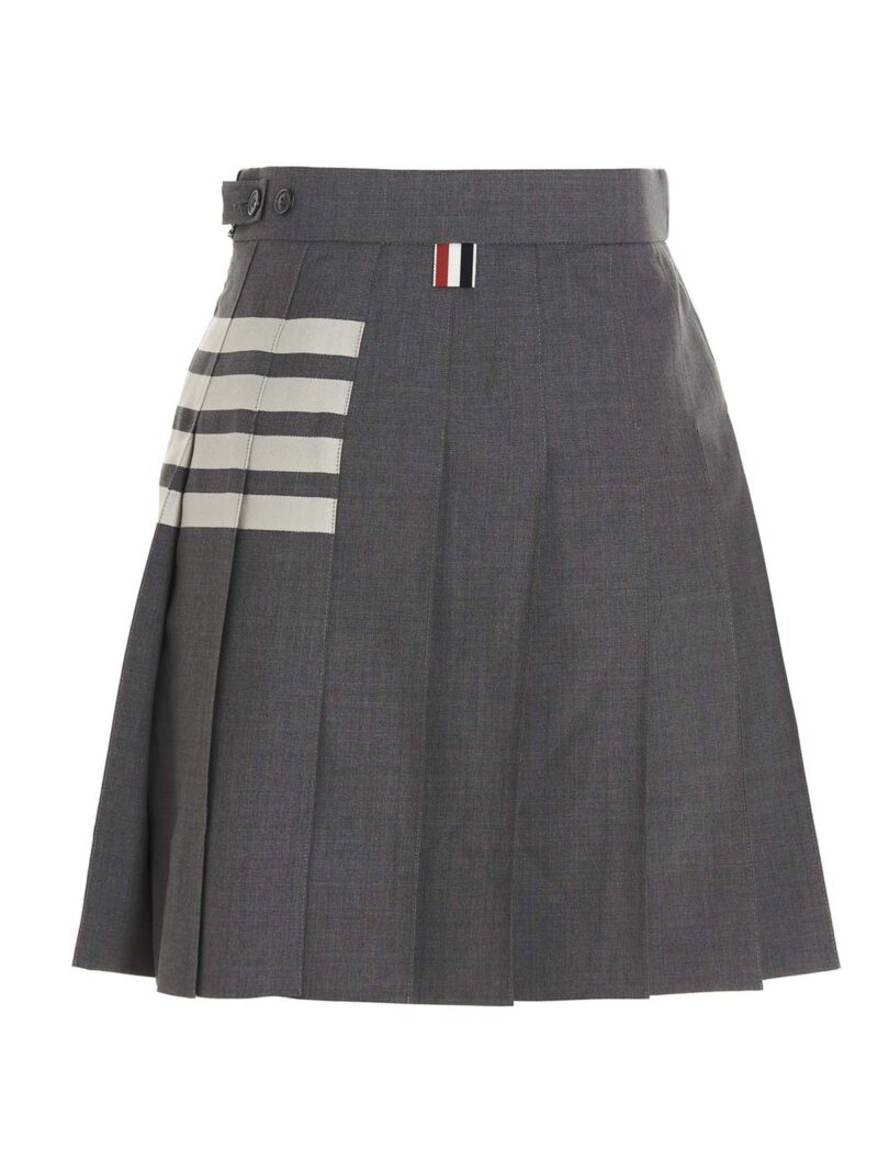 '4 bar’ skirt FGC402V06146035 THOM BROWNE Gray