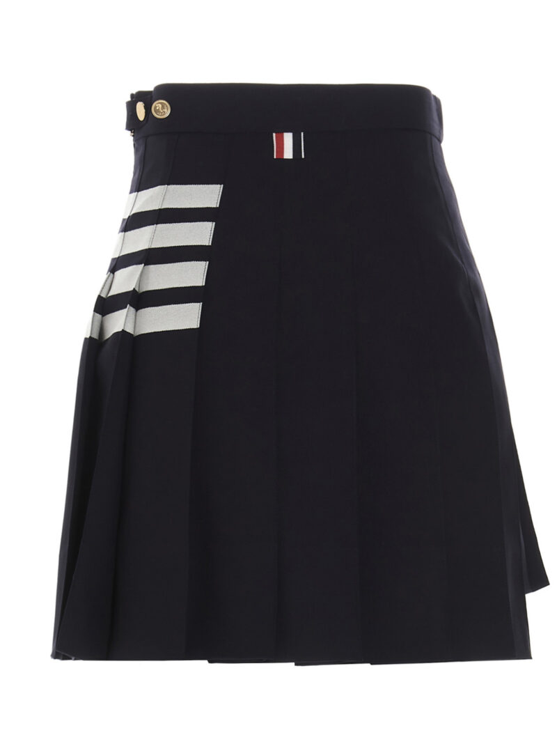 '4 bar’ skirt FGC402V06146415 THOM BROWNE Blue