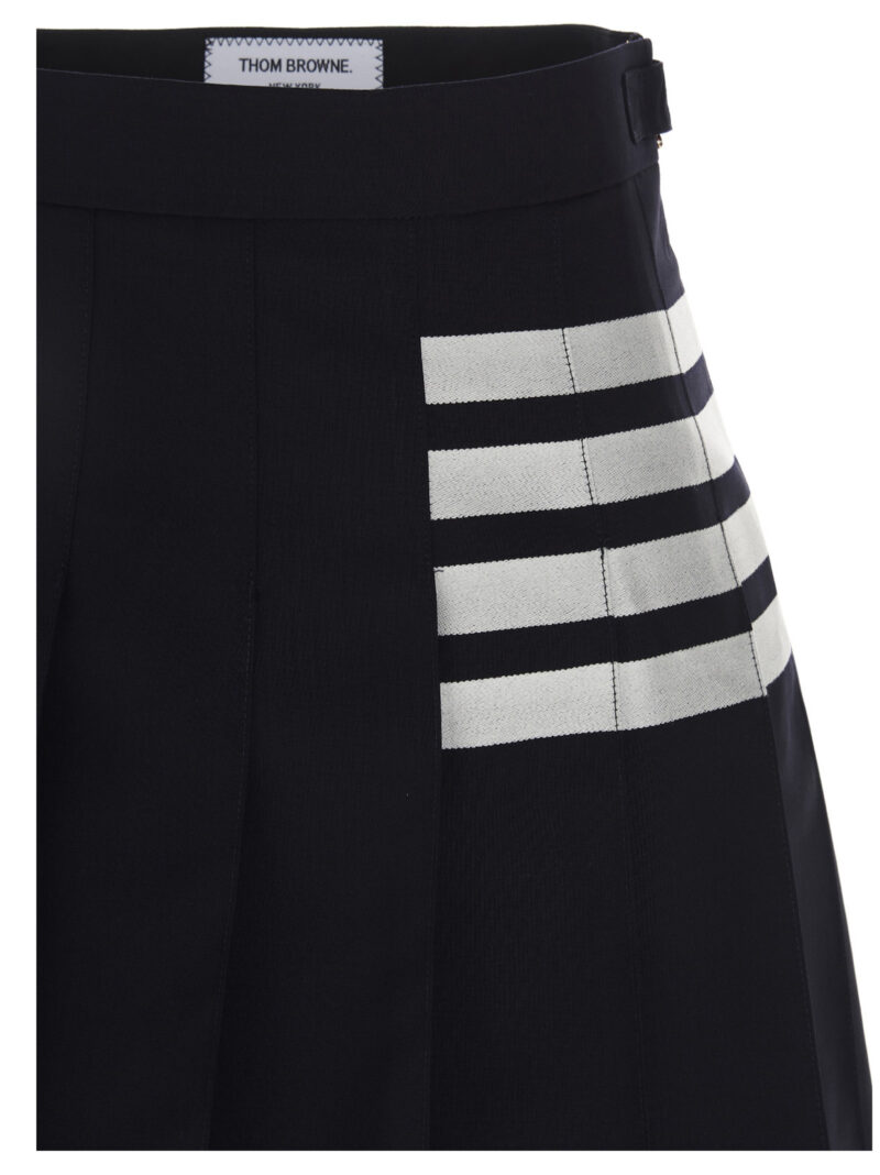 '4 bar’ skirt Woman THOM BROWNE Blue