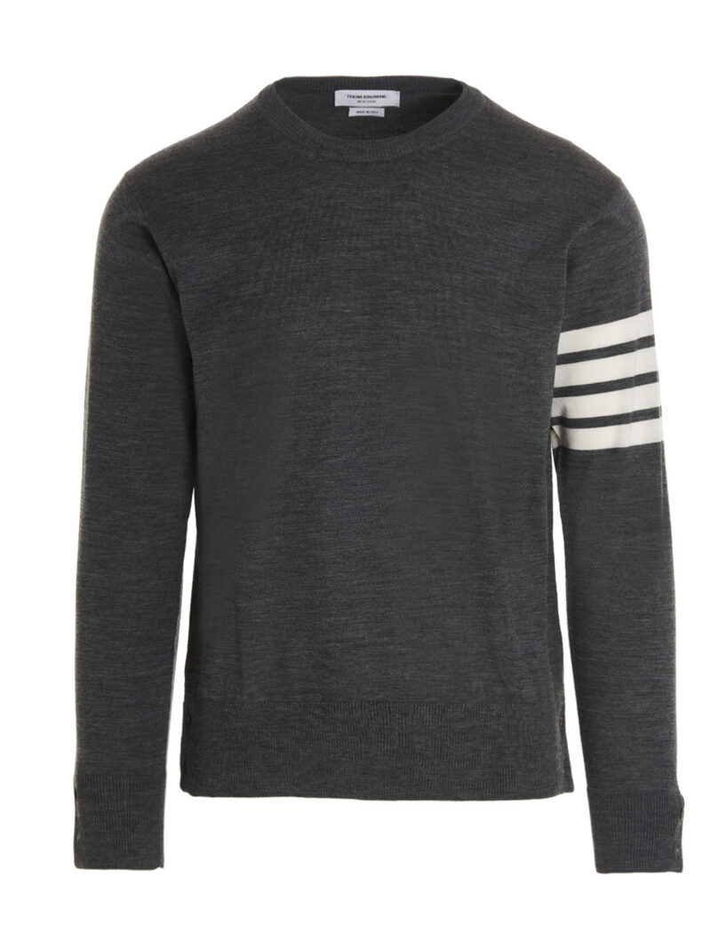 '4 bar' sweater THOM BROWNE Gray