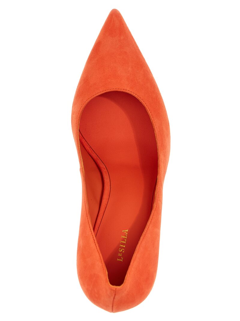 'Eva' pumps 100% suede leather LE SILLA Orange