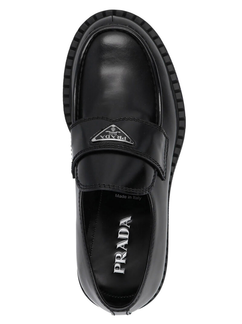 'Chocolate' loafers 100% calf leather (bos taurus) PRADA Black