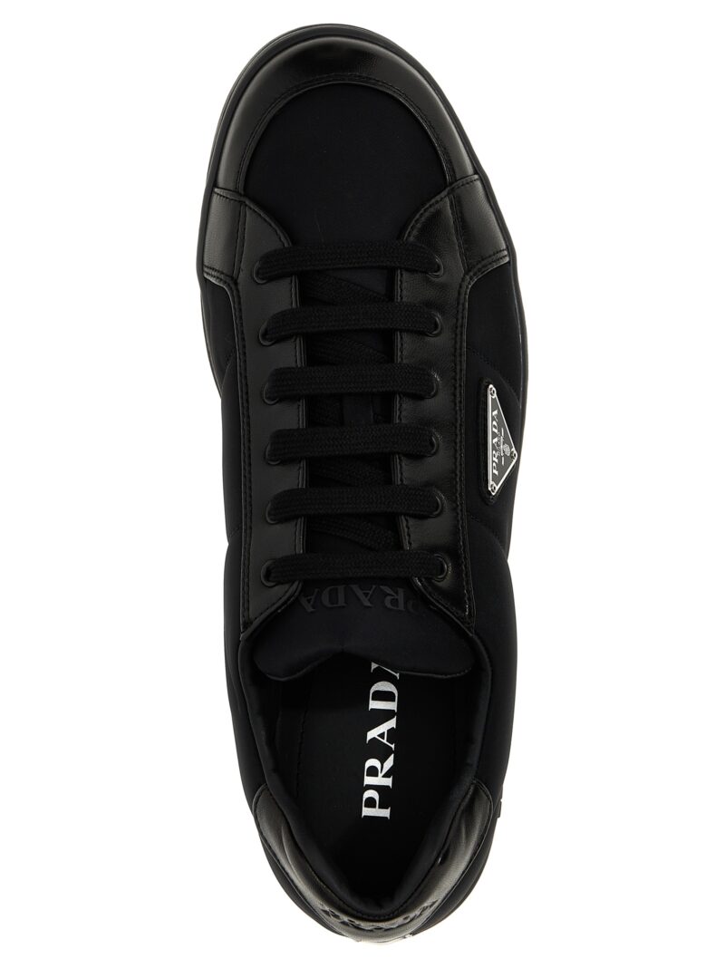 'Downtown' sneakers 100% lamb leather (Ovis aries) PRADA Black