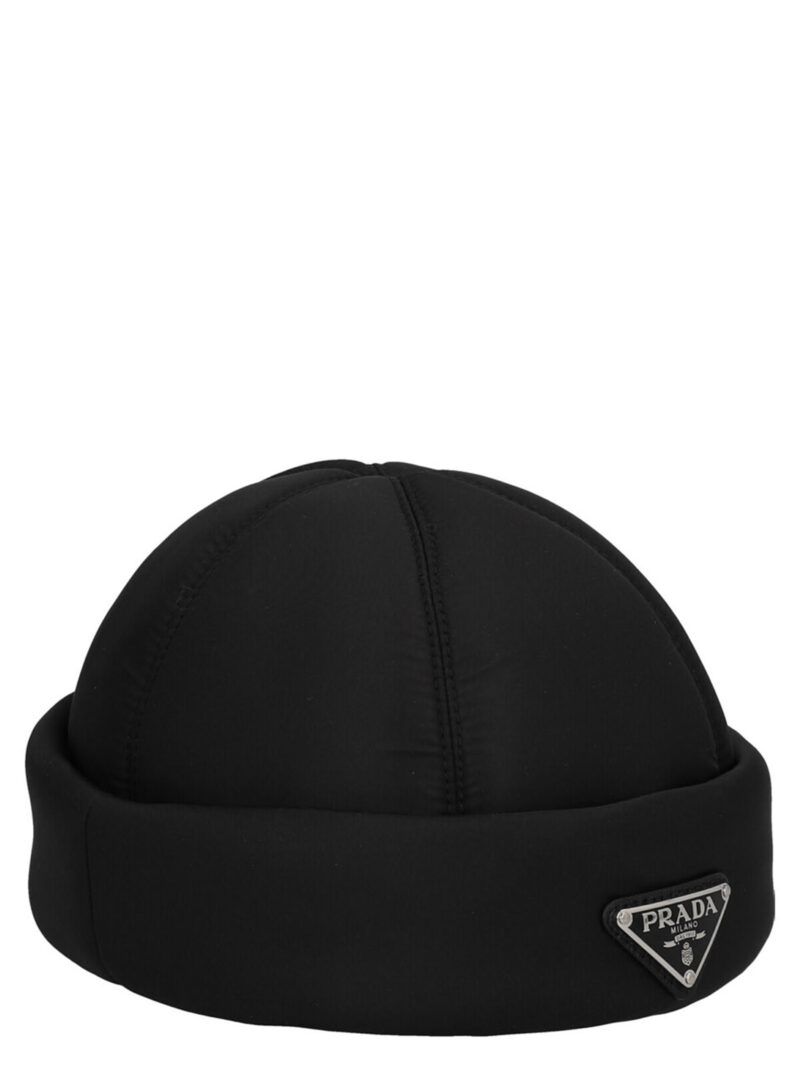 Re-nylon logo hat 2HC1682DV4F0002 PRADA Black