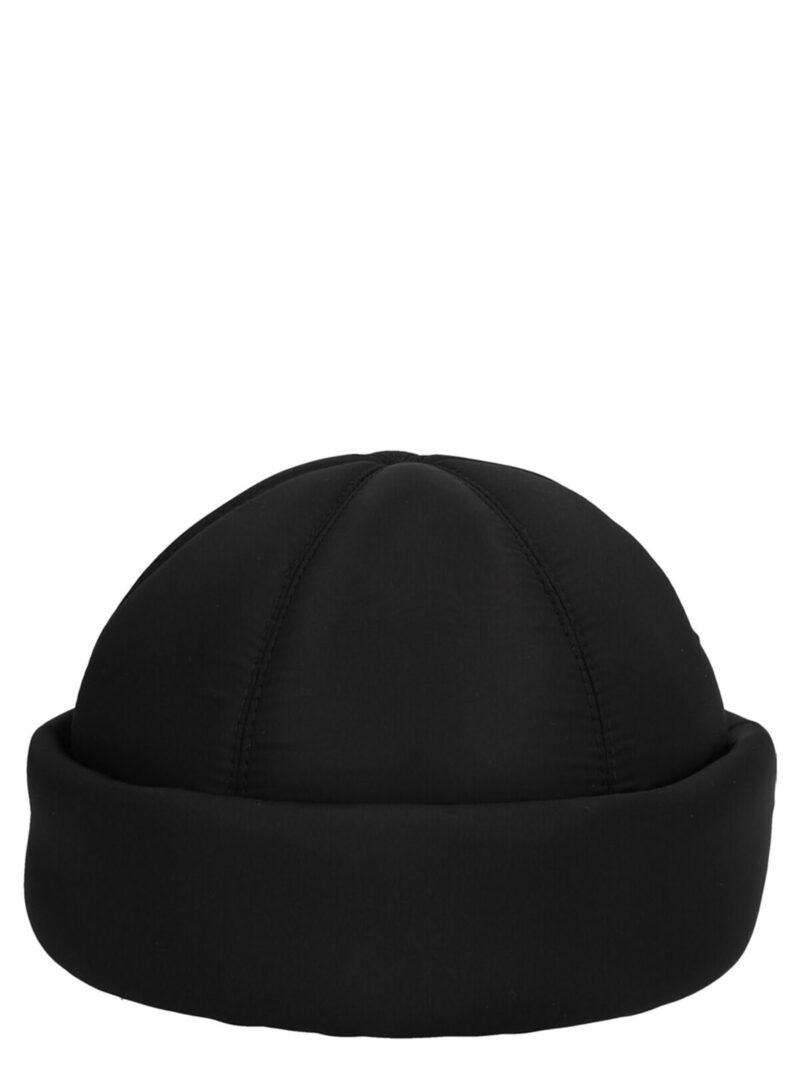 Re-nylon logo hat Man PRADA Black