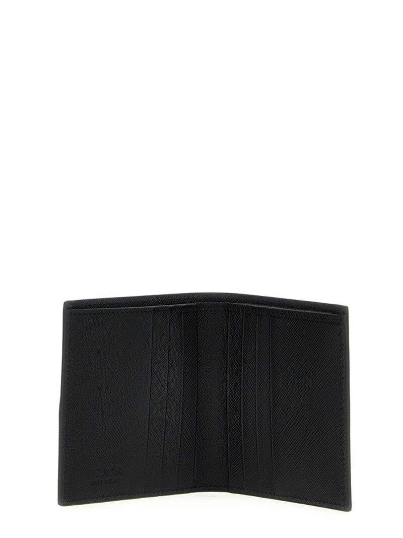 Logo wallet Man PRADA Black