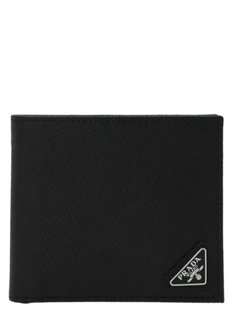 Logo wallet PRADA Black