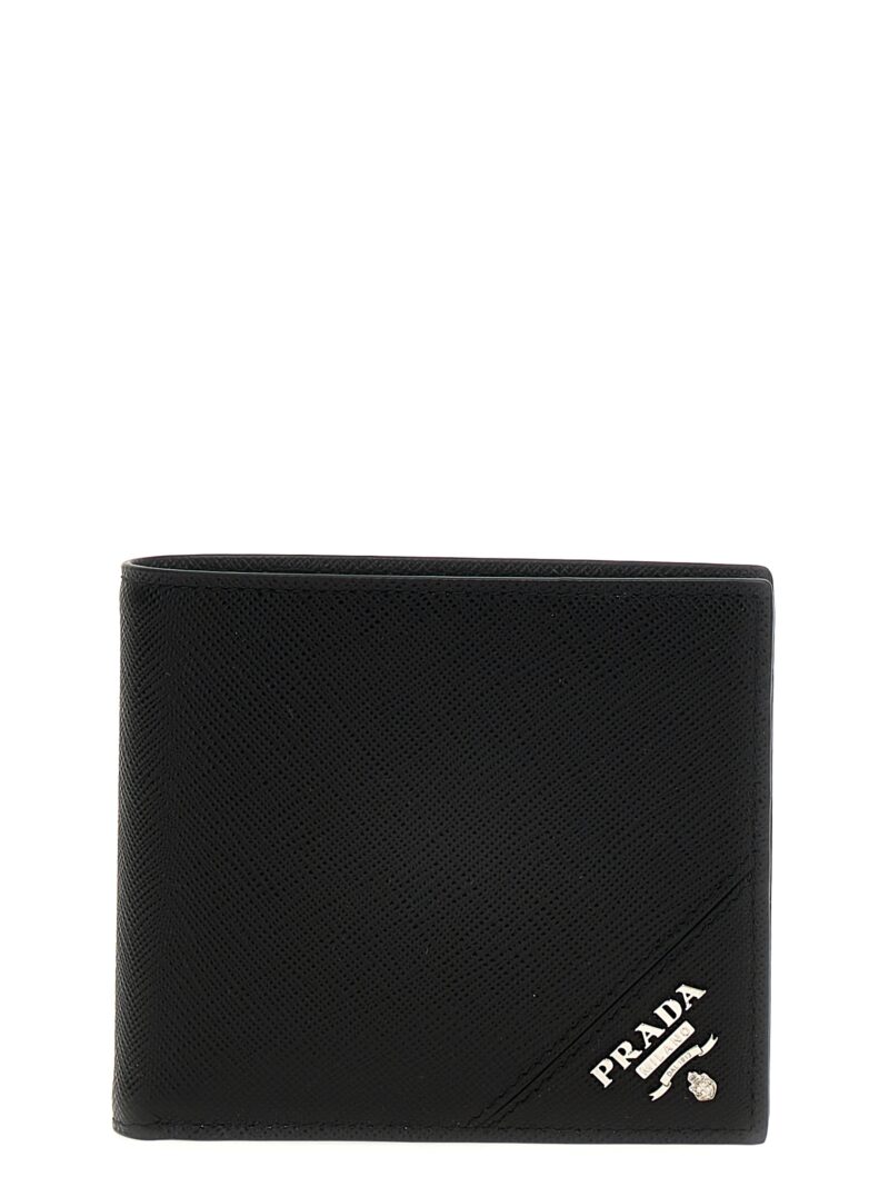 Logo wallet PRADA Black