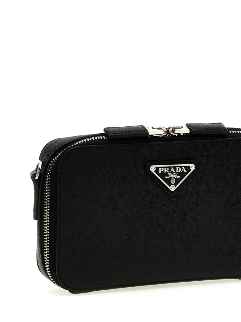 'Prada Brique' crossbody bag Man PRADA Black