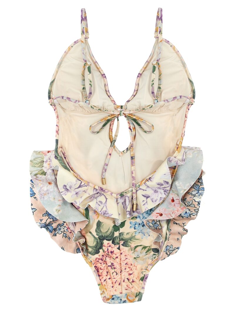 'Halliday Waterfall Frill' one-piece swimsuit 3042WSS241SPLI ZIMMERMANN Multicolor