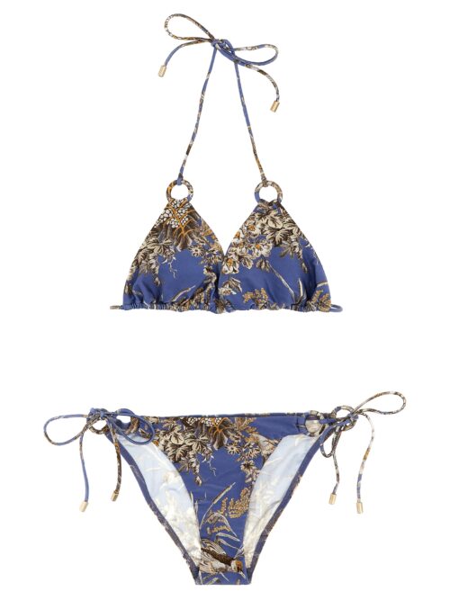 'Ottie Ring tie' bikini ZIMMERMANN Blue