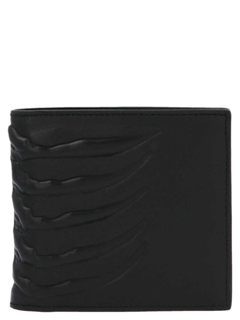 'Rib cage' card holder ALEXANDER MCQUEEN Black