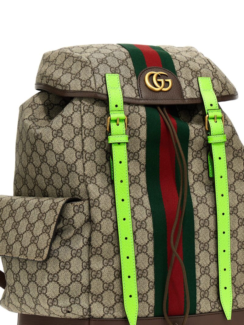 'Ophidia GG' midi backpack Man GUCCI Green