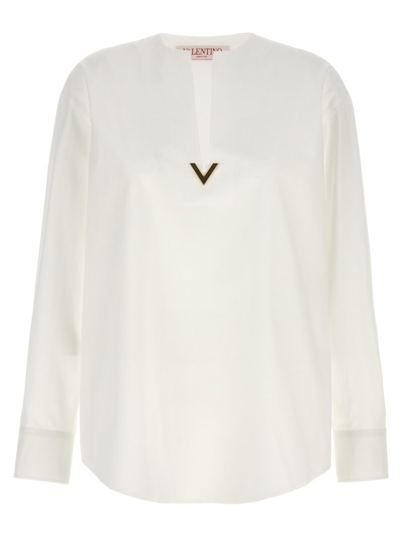 Valentino 'V Gold' top VALENTINO GARAVANI White