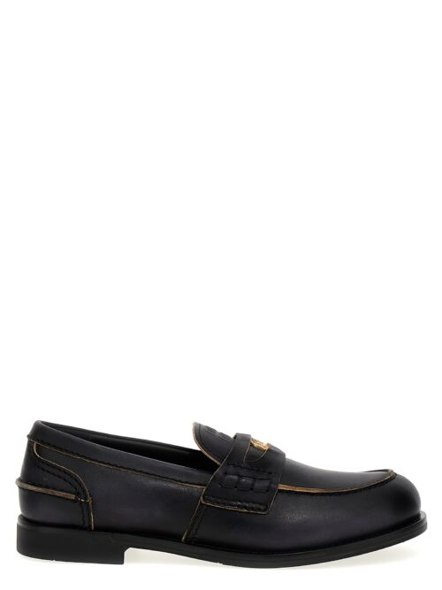 Moccassino vintage effect MIU MIU Black