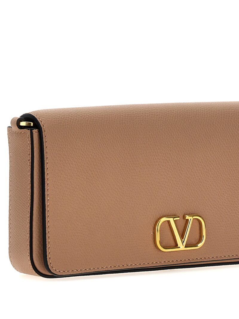 Valentino Garavani 'VLogo Signature' clutch bag Woman VALENTINO GARAVANI Beige