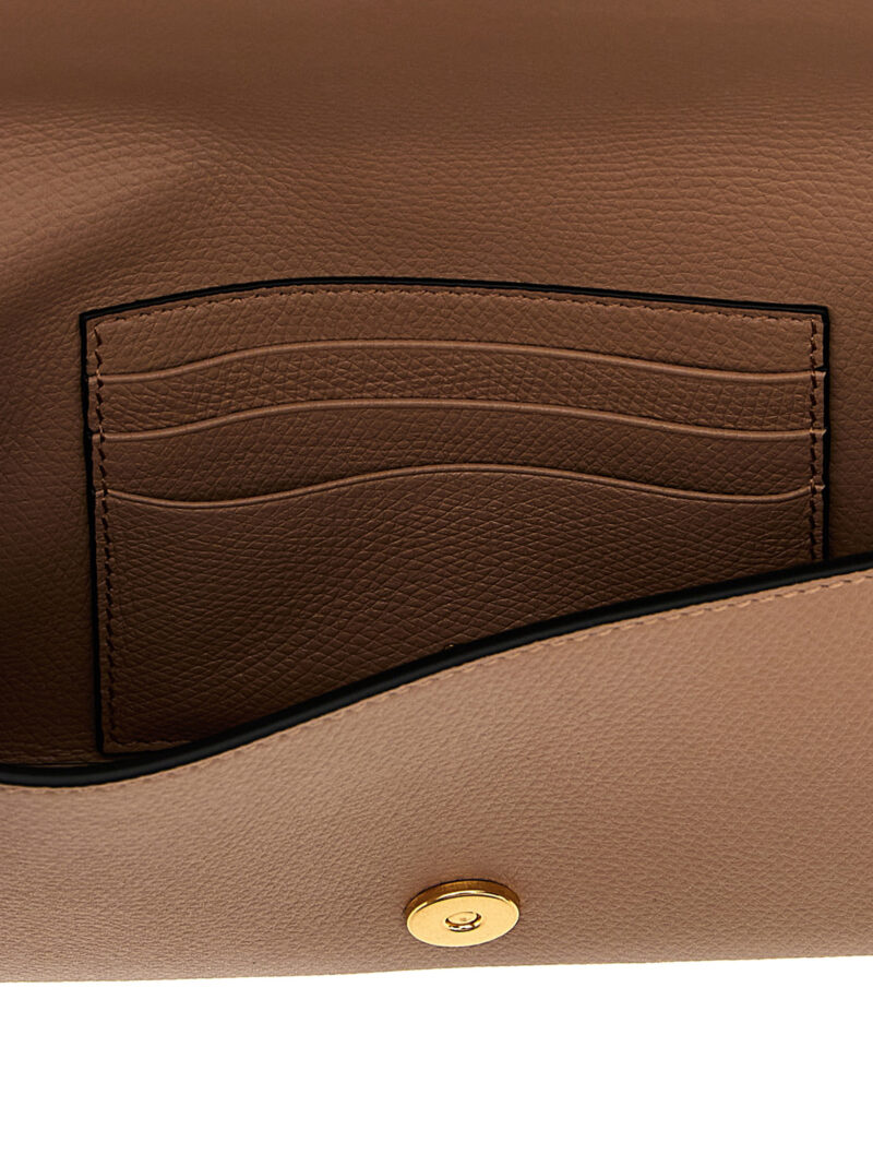 Valentino Garavani 'VLogo Signature' clutch bag 100% calfskin leather (Bos Taurus) VALENTINO GARAVANI Beige