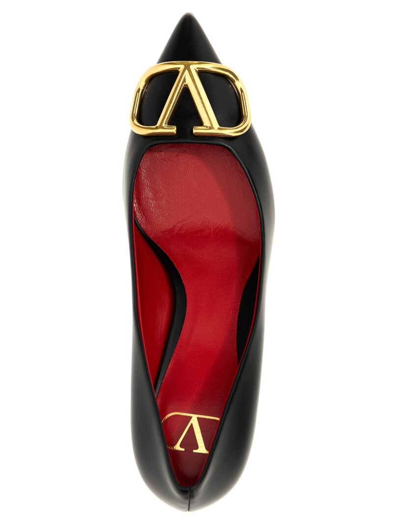 Valentino Garavani 'VLogo Signature' pumps 100% calfskin leather (Bos Taurus) VALENTINO GARAVANI Black