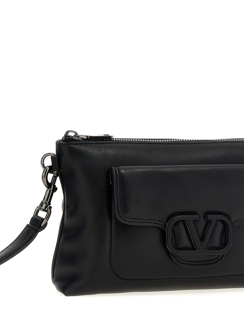 Valentino Garavani 'VLogo Signature' clutch bag Man VALENTINO GARAVANI Black