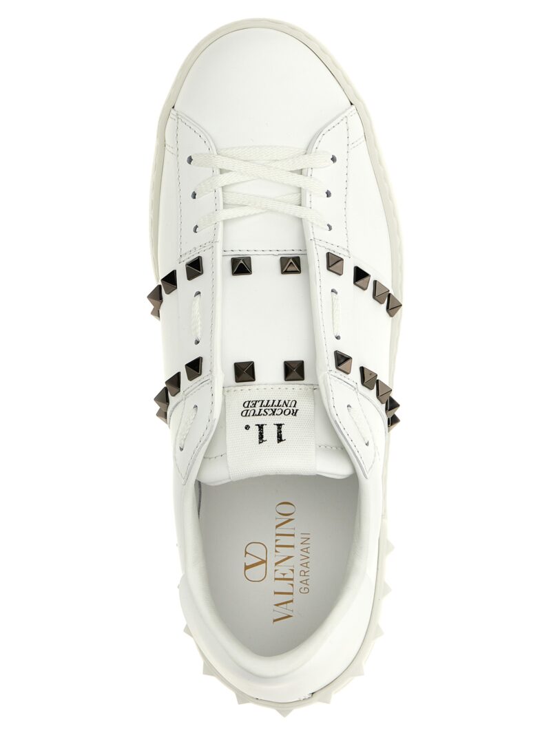 Valentino Garavani 'Rockstud Untitled' sneakers 100% calfskin leather (Bos Taurus) VALENTINO GARAVANI White